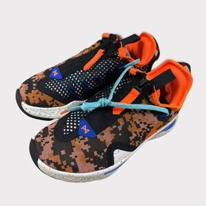 Nike PG4 Paul George Orange Black Basketball Shoes Sneakers Womens Size 6